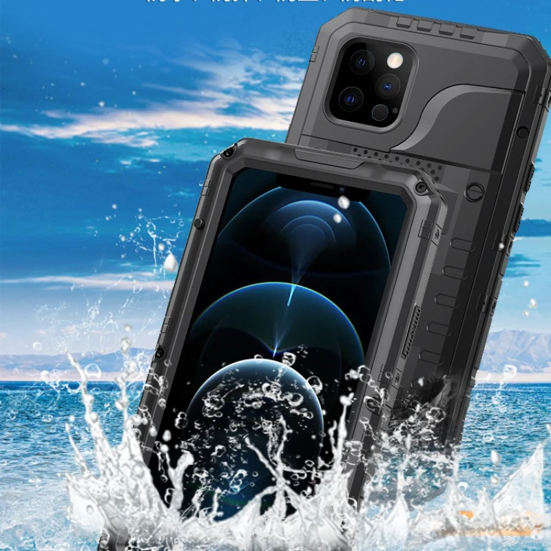 Senior Metal Shockproof Anti-Drop IP68 Waterproof Case Cover Screen Protector for IPhone XS XR 14 Plus 13 12 11 Pro Max
Senior Metal Shockproof Anti-Drop IP68 Waterproof Case Cover Screen Protector for IPhone XS XR 14 Plus 13 12 11 Pro Max