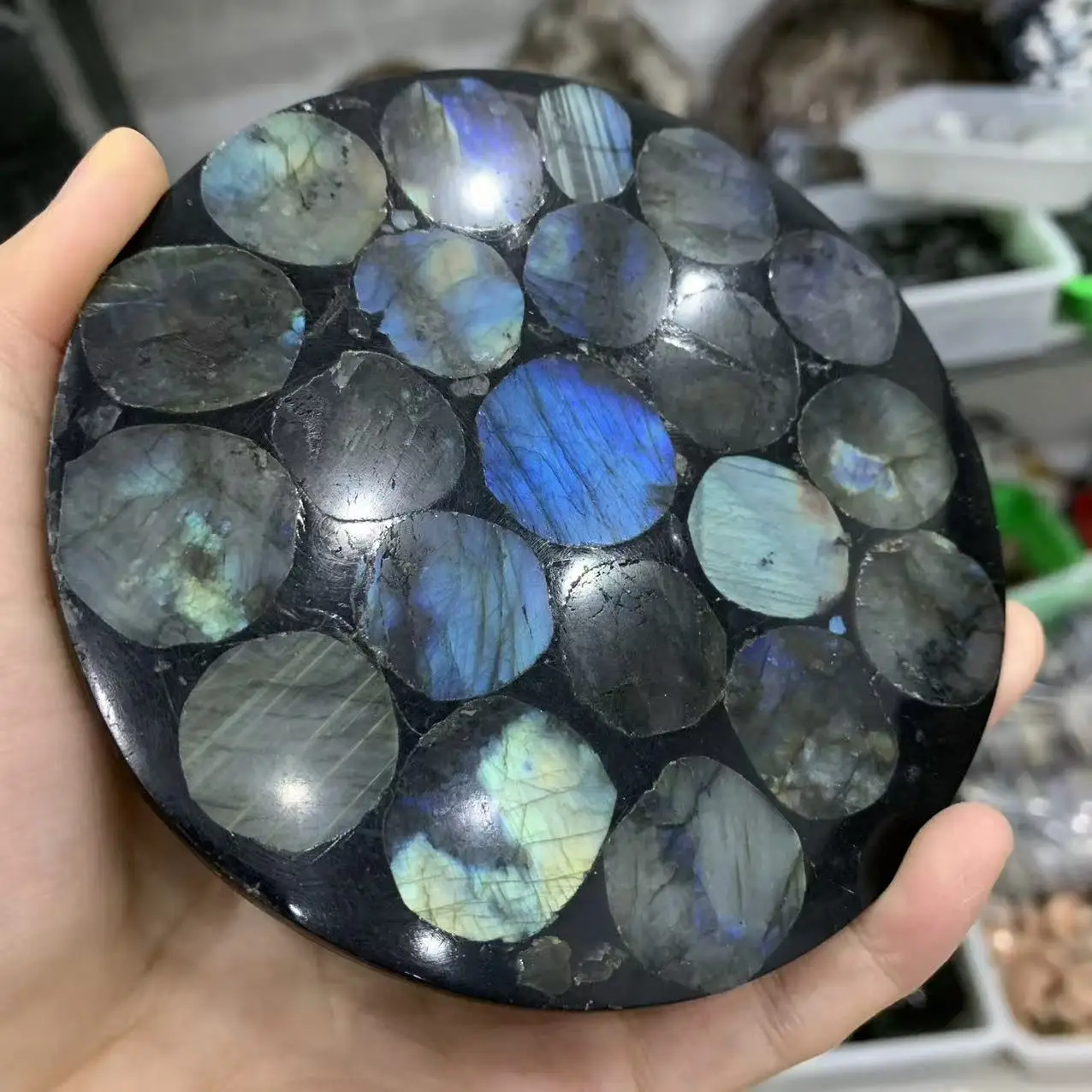 Natural Labradorite Crystal Slab, Home Feng Shui Decoration Item, Energy Healing, Energy Gemstone, Divination Meditation, Demagn
Natural Labradorite Crystal Slab, Home Feng Shui Decoration Item, Energy Healing, Energy Gemstone, Divination Meditation, Demagn