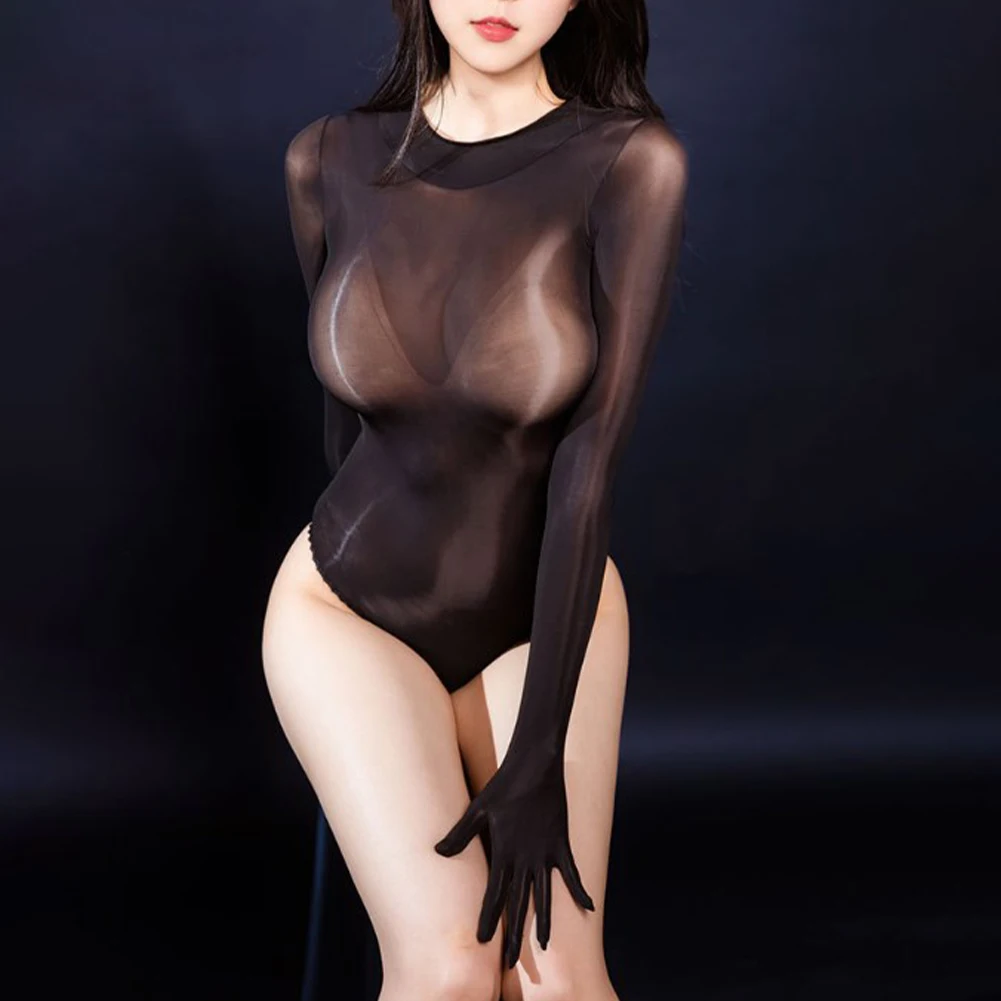 Erotic Lingerie Shiny Tights Home Hotel Sleep Solid Color With Fingers Long Sleeve Microelasticity Nylon Fabric
Erotic Lingerie Shiny Tights Home Hotel Sleep Solid Color With Fingers Long Sleeve Microelasticity Nylon Fabric