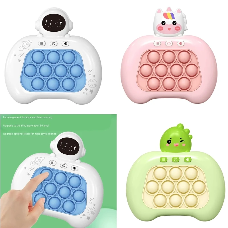 6 Styles Handheld Push Puzzle Game Console Cute Dinosaur Rabbit Bear Shape Adult Kid Stress Relief Toys Quick Press Bubbles Game
6 Styles Handheld Push Puzzle Game Console Cute Dinosaur Rabbit Bear Shape Adult Kid Stress Relief Toys Quick Press Bubbles Game