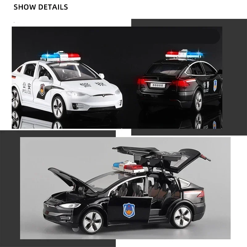 1:32 X Alloy Police Car Diecast Metal Simulation Toy Vehicles Car Sound Light Collection Childrens Gifts
1:32 X Alloy Police Car Diecast Metal Simulation Toy Vehicles Car Sound Light Collection Childrens Gifts