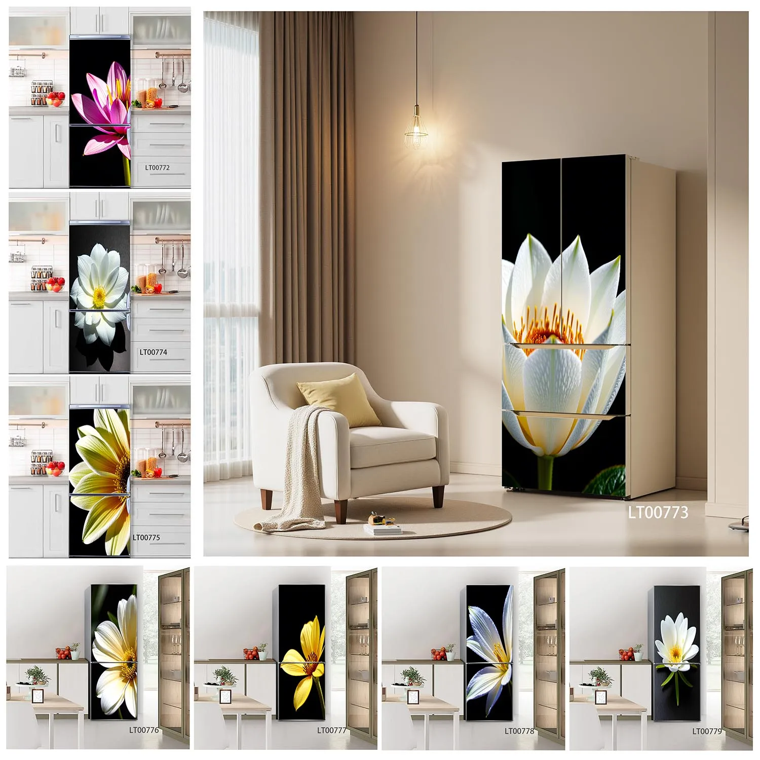 Macro Pink Water Lily Fridge Stickers Full Door Wrap Wallpaper Customize Home Decoration Door Poster Crafts Sticker
Macro Pink Water Lily Fridge Stickers Full Door Wrap Wallpaper Customize Home Decoration Door Poster Crafts Sticker