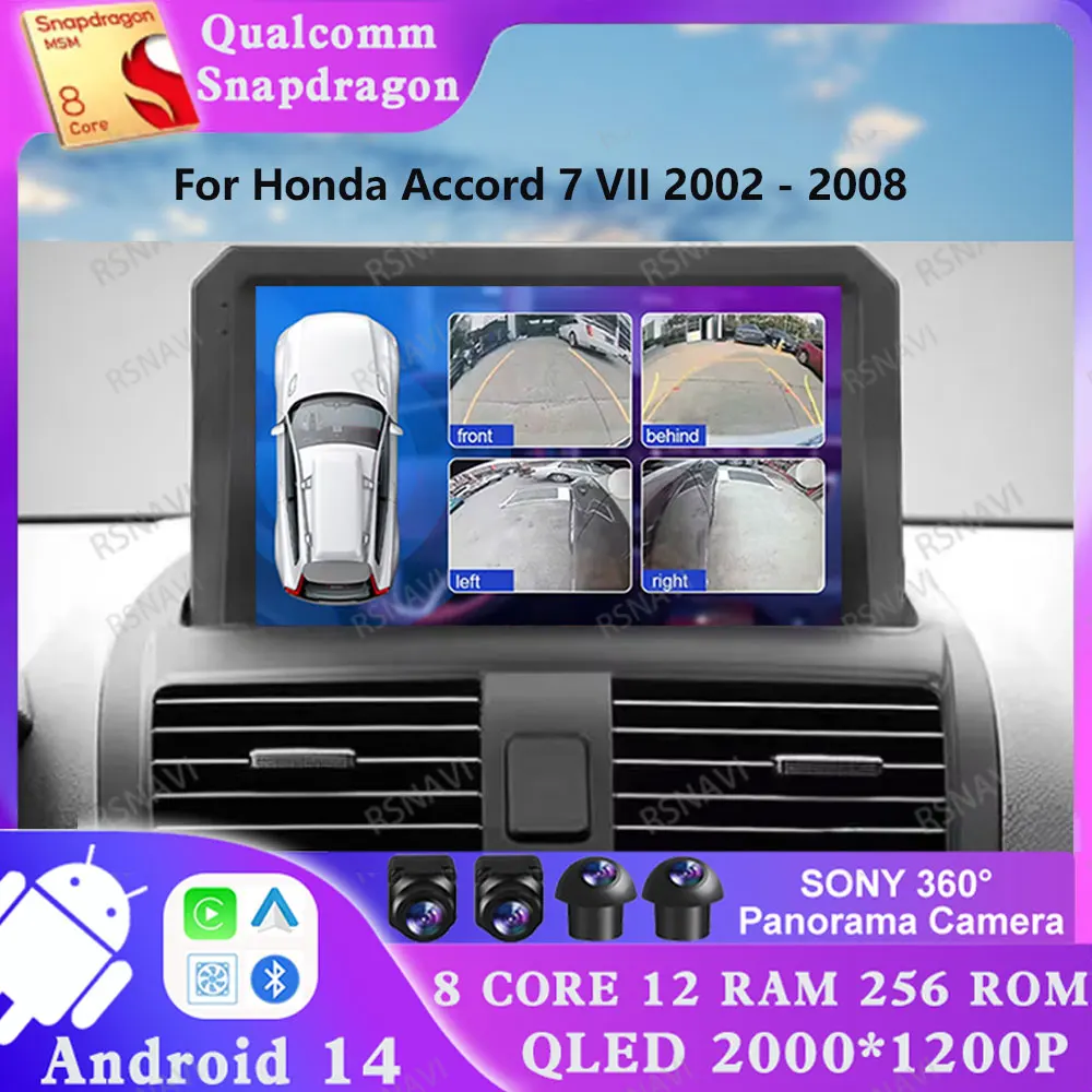 Android 14 For Honda Accord 7 VII 2002 - 2008 GPS Multimedia Head Unit Viedo Player 4G LTE DVD AUTO 2 DIN DSP Qualcomm 5G WIFI
Android 14 For Honda Accord 7 VII 2002 - 2008 GPS Multimedia Head Unit Viedo Player 4G LTE DVD AUTO 2 DIN DSP Qualcomm 5G WIFI