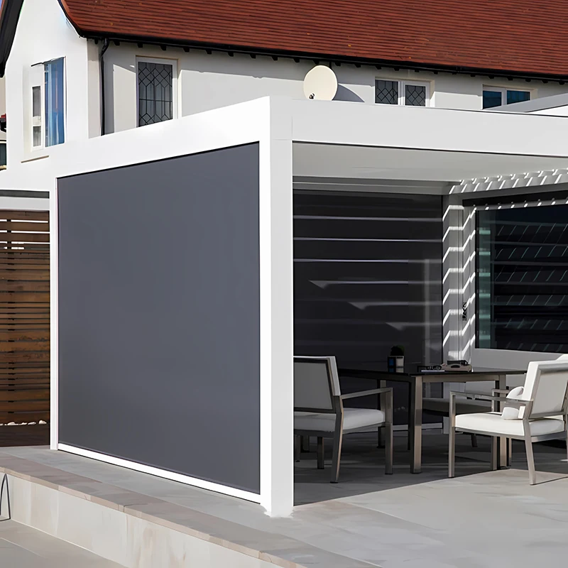 Villa Terrace Sun-Shading Curtain: Aluminum Alloy Rail, Remote-Controlled, Outdoor Rainproof & Heat-Insulating 3X3
Villa Terrace Sun-Shading Curtain: Aluminum Alloy Rail, Remote-Controlled, Outdoor Rainproof & Heat-Insulating 3X3