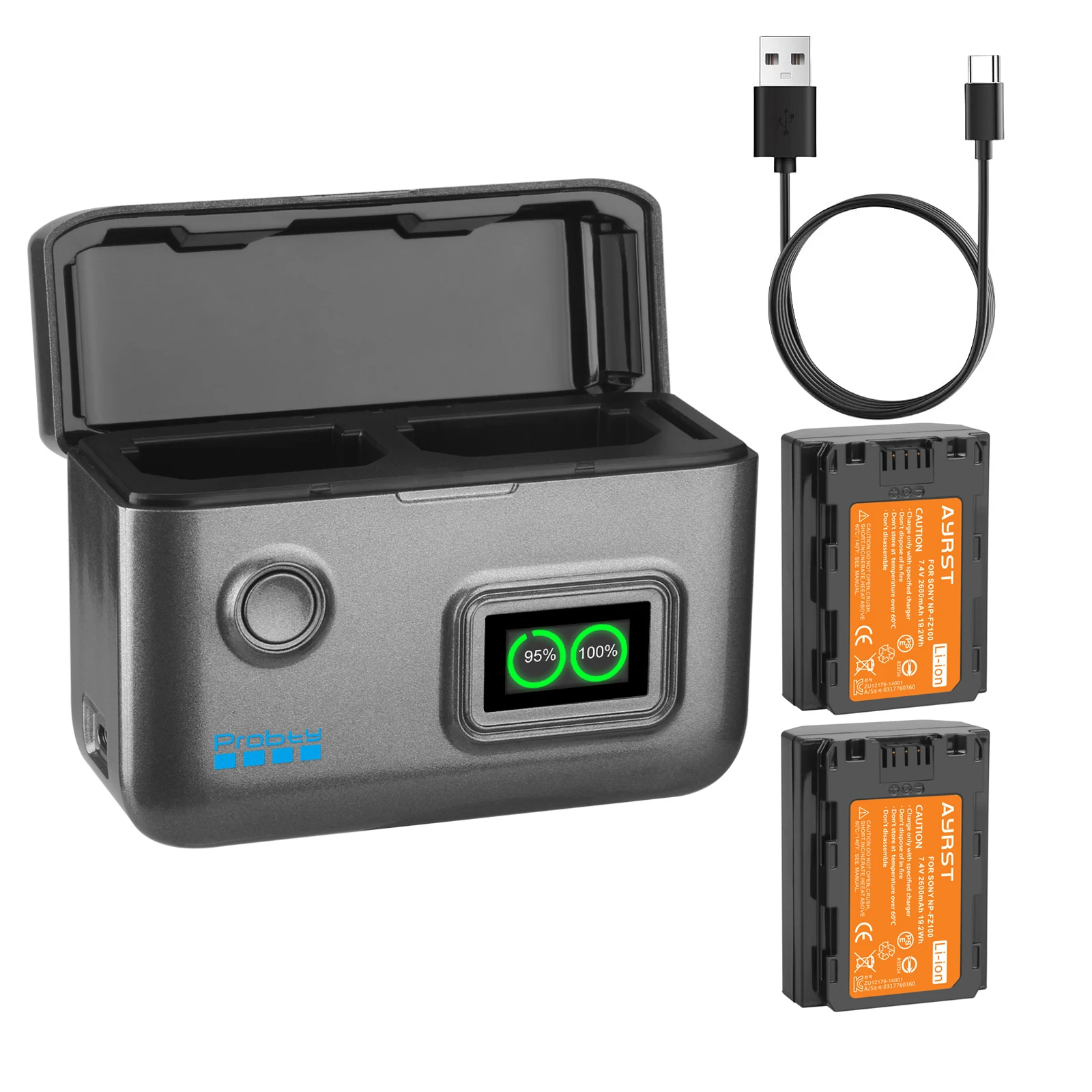 NP-FZ100 Replacement Battery for Sony A7R V A7S III A7 IV ZV-E1, FX3, FX30, A1, A9,A9 II, A6600, A7C,ZV-E10 II,BC-QZ1
NP-FZ100 Replacement Battery for Sony A7R V A7S III A7 IV ZV-E1, FX3, FX30, A1, A9,A9 II, A6600, A7C,ZV-E10 II,BC-QZ1