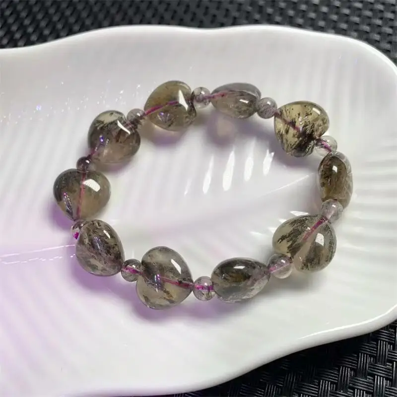 Natural Auralite Quartz Heart Bracelet Gemstone Fashion Crystal Healing For Women Jewelry Wrist Gift 1PCS
Natural Auralite Quartz Heart Bracelet Gemstone Fashion Crystal Healing For Women Jewelry Wrist Gift 1PCS