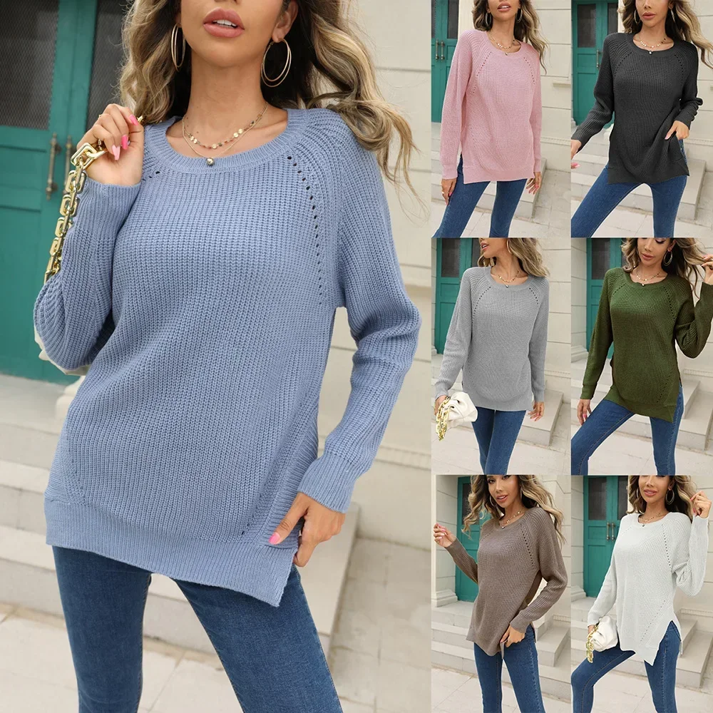 Hollow Out Womens Sweater 2023 Autumn and Winter New Temperament Commuter Wind Knitted Sweater Woman
Hollow Out Womens Sweater 2023 Autumn and Winter New Temperament Commuter Wind Knitted Sweater Woman