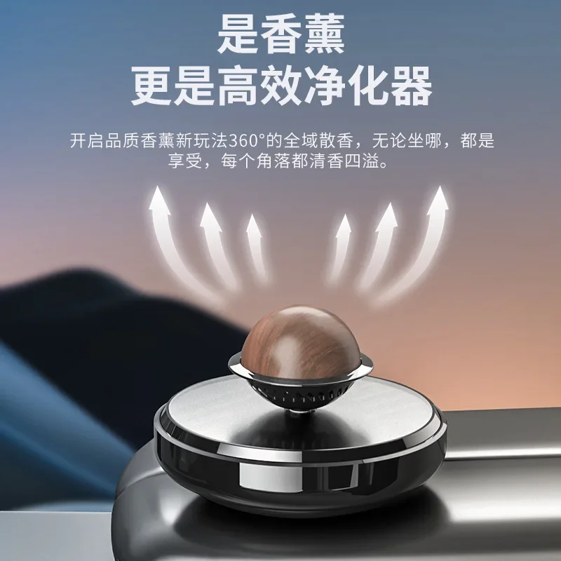 Car mounted solar powered rotating aromatherapy metal wood decompression and odor removal long-lasting technological decoration
Car mounted solar powered rotating aromatherapy metal wood decompression and odor removal long-lasting technological decoration