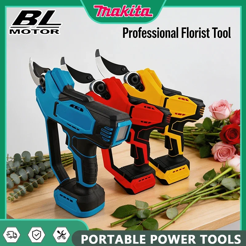 Makita Brushless Pruning Shears 35mm Cordless Electric Branch Pruner Scissors High-power Cutter Power Tool for Milwaukee,DEWALT
Makita Brushless Pruning Shears 35mm Cordless Electric Branch Pruner Scissors High-power Cutter Power Tool for Milwaukee,DEWALT