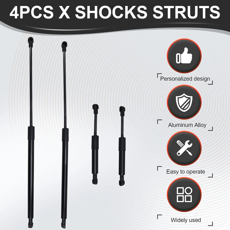 4PCS Front Hood Lift Support Gas Spring Shocks Struts For Bentley Continental 2004-2017 3W0823475B 3W8827550C 3W0823359C
4PCS Front Hood Lift Support Gas Spring Shocks Struts For Bentley Continental 2004-2017 3W0823475B 3W8827550C 3W0823359C