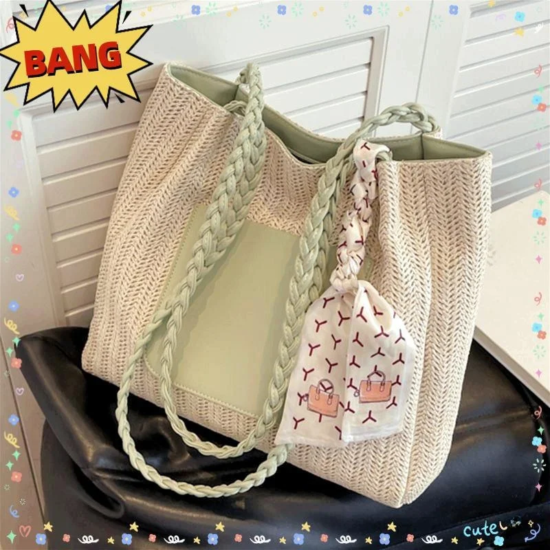 Handwoven Large Capacity Summer Women's Bag 2026 Trendy Shoulder Fashion Grass Weaving Casual Tote Bag Travel Suitable
Handwoven Large Capacity Summer Women's Bag 2026 Trendy Shoulder Fashion Grass Weaving Casual Tote Bag Travel Suitable