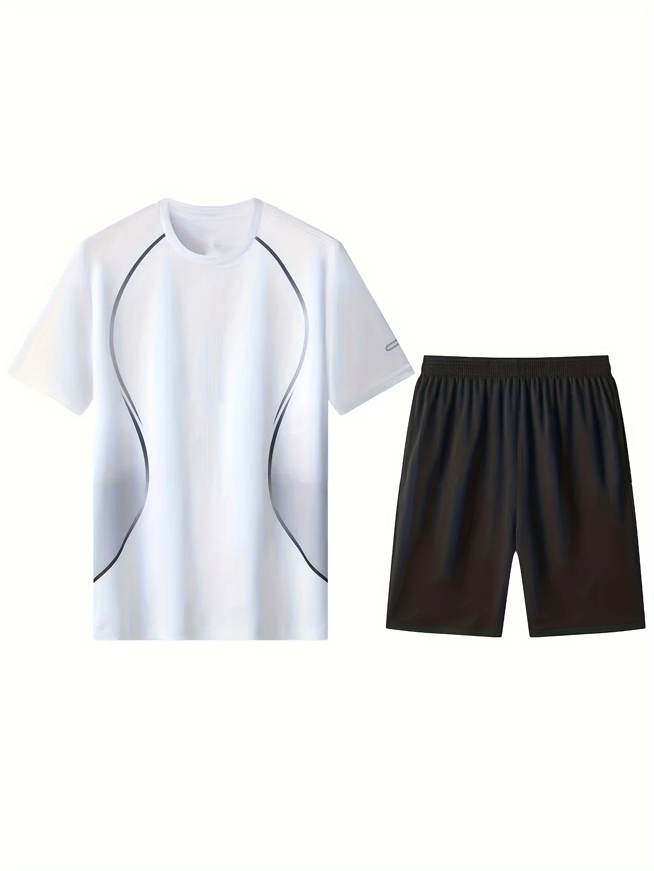 Мужской летний комплект с короткими рукавами — дышащая спортивная одежда с половиной рукава для спортзала, бега и спортивной одежды
Мужской летний комплект с короткими рукавами — дышащая спортивная одежда с половиной рукава для спортзала, бега и спортивной одежды