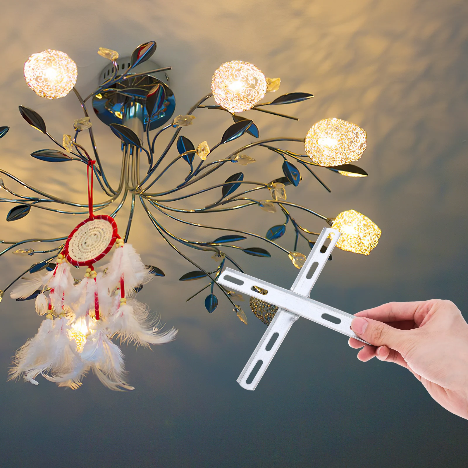 2 Sets Metal Cross Structure Light Mount Brackets Ceiling Fixture Parts Chandelier Support System
2 Sets Metal Cross Structure Light Mount Brackets Ceiling Fixture Parts Chandelier Support System