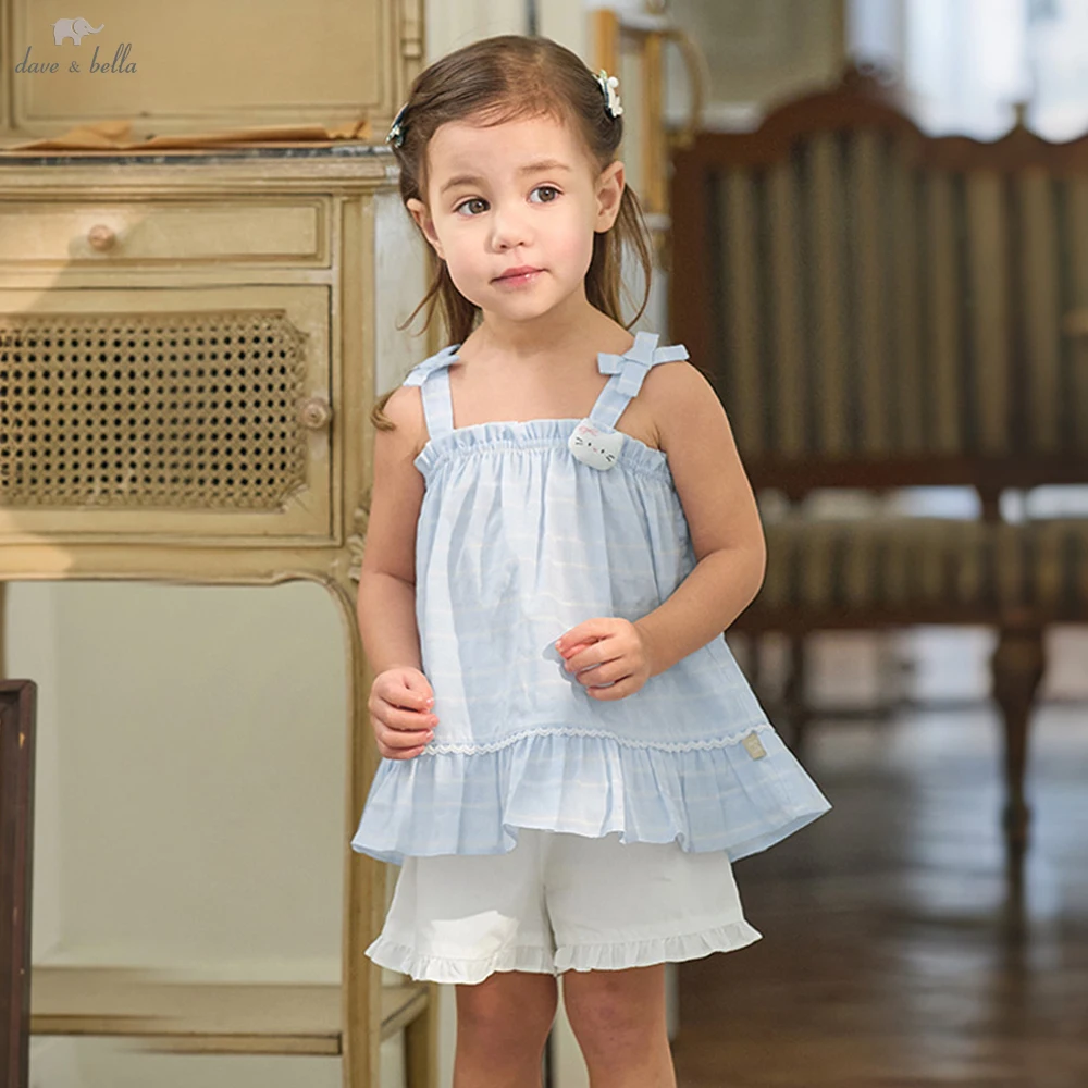 Dave Bella Girls Summer 2PCS Set Flower Sleeveless T-shirt Pants Suits Childern Printed Tops Trousers Clothing Sets DB2262205
Dave Bella Girls Summer 2PCS Set Flower Sleeveless T-shirt Pants Suits Childern Printed Tops Trousers Clothing Sets DB2262205