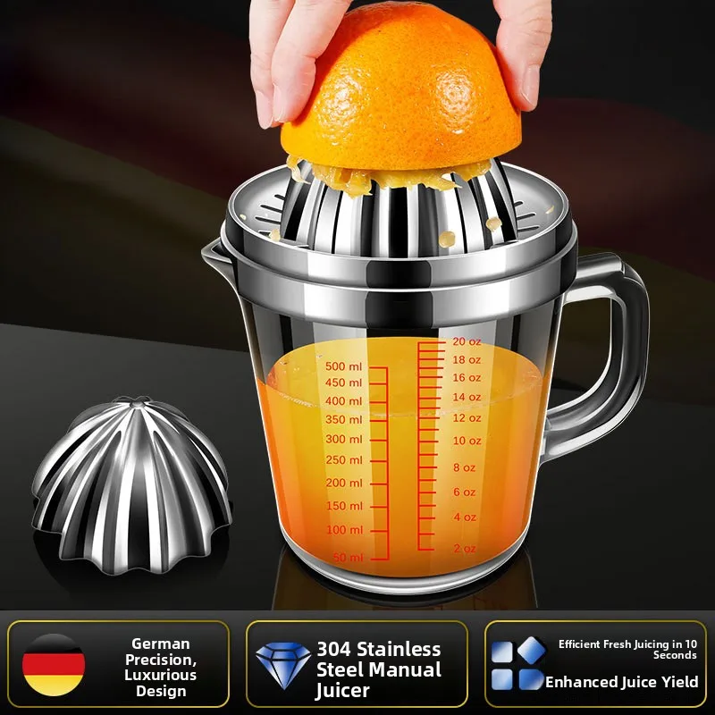 Thickened Stainless Steel Manual Orange Juicer Glass Cup Lemon Squeezer Kitchen Tool Home Use Juicing Cup Lemon Press
Thickened Stainless Steel Manual Orange Juicer Glass Cup Lemon Squeezer Kitchen Tool Home Use Juicing Cup Lemon Press