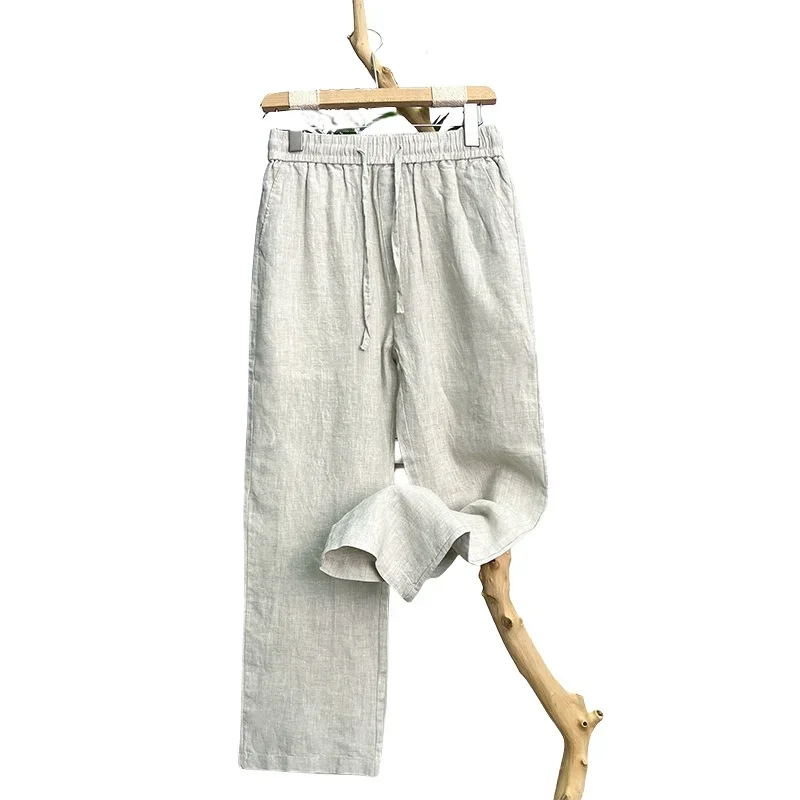 Linen Natural Pure Skin Breathable Summer Pure Color Fashion Linen Slim Fit Men Loose 100% Linen Straight Flax Casual Pants
Linen Natural Pure Skin Breathable Summer Pure Color Fashion Linen Slim Fit Men Loose 100% Linen Straight Flax Casual Pants