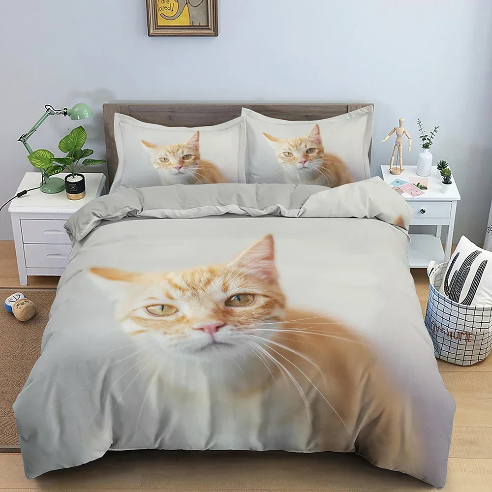 Cat Duvet Cover Cute Animals Bedding Set Creative Pattern Comforter Covers With Pillowcase Single Double King Size Home Textile
Cat Duvet Cover Cute Animals Bedding Set Creative Pattern Comforter Covers With Pillowcase Single Double King Size Home Textile