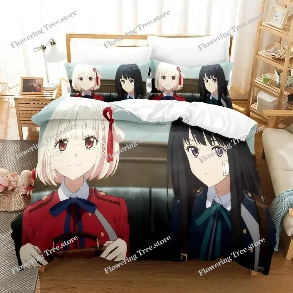 Lycoris Recoil Bedding Set Single Twin Full Queen King Size Bed Set Adult Kid Bedroom Duvet cover Sets 3D Anime Bed Sheet Set
Lycoris Recoil Bedding Set Single Twin Full Queen King Size Bed Set Adult Kid Bedroom Duvet cover Sets 3D Anime Bed Sheet Set