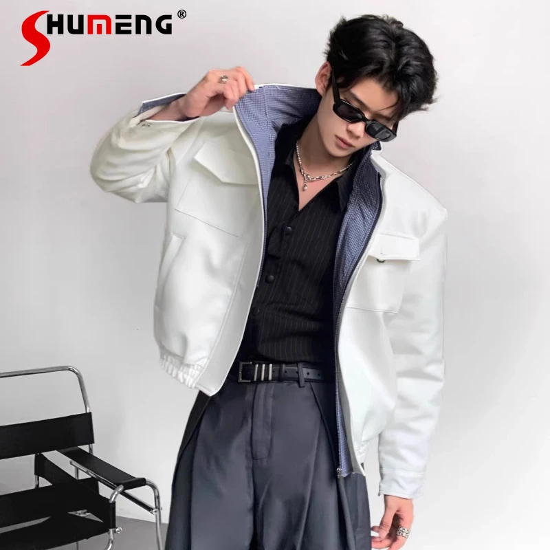 Новые мужские парки 2025 года: имитация двухслойных пальто с подплечниками, стильные куртки с воротником-стойкой, однотонные, с длинным рукавом, премиум-класса
Новые мужские парки 2025 года: имитация двухслойных пальто с подплечниками, стильные куртки с воротником-стойкой, однотонные, с длинным рукавом, премиум-класса