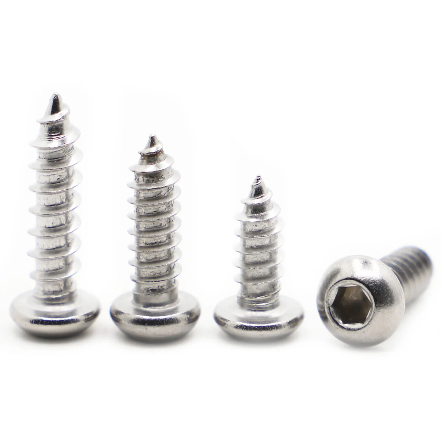 5-50pcs M2 M2.5 M3 M4 M5 M6 304 Stainless Steel Round Pan Head Hex Socket Self Tapping Screws Wood Screw
5-50pcs M2 M2.5 M3 M4 M5 M6 304 Stainless Steel Round Pan Head Hex Socket Self Tapping Screws Wood Screw