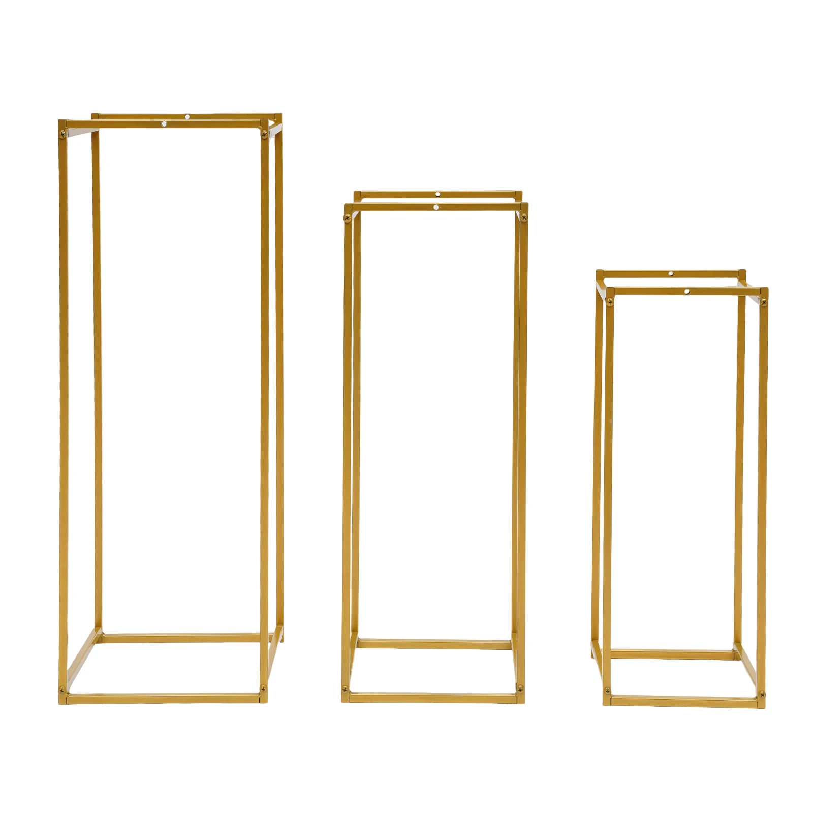 3pcs Gold Square Metal Stand Geometric Flower Rack Wedding Table Centrepiece Display Rack Column Wedding Living Room & Patio Dec
3pcs Gold Square Metal Stand Geometric Flower Rack Wedding Table Centrepiece Display Rack Column Wedding Living Room & Patio Dec