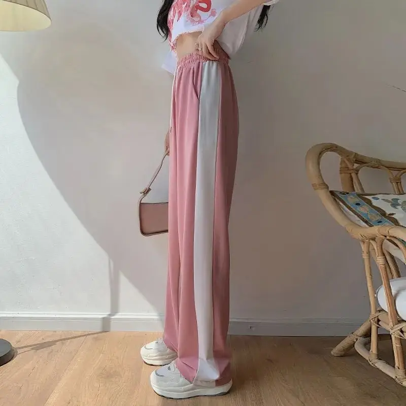 Women's Ice Silk Pants Summer High Waist Wide Leg Trousers Pink Flowy Sweatpants Straight Loose Casual Joggers For Petite
Women's Ice Silk Pants Summer High Waist Wide Leg Trousers Pink Flowy Sweatpants Straight Loose Casual Joggers For Petite