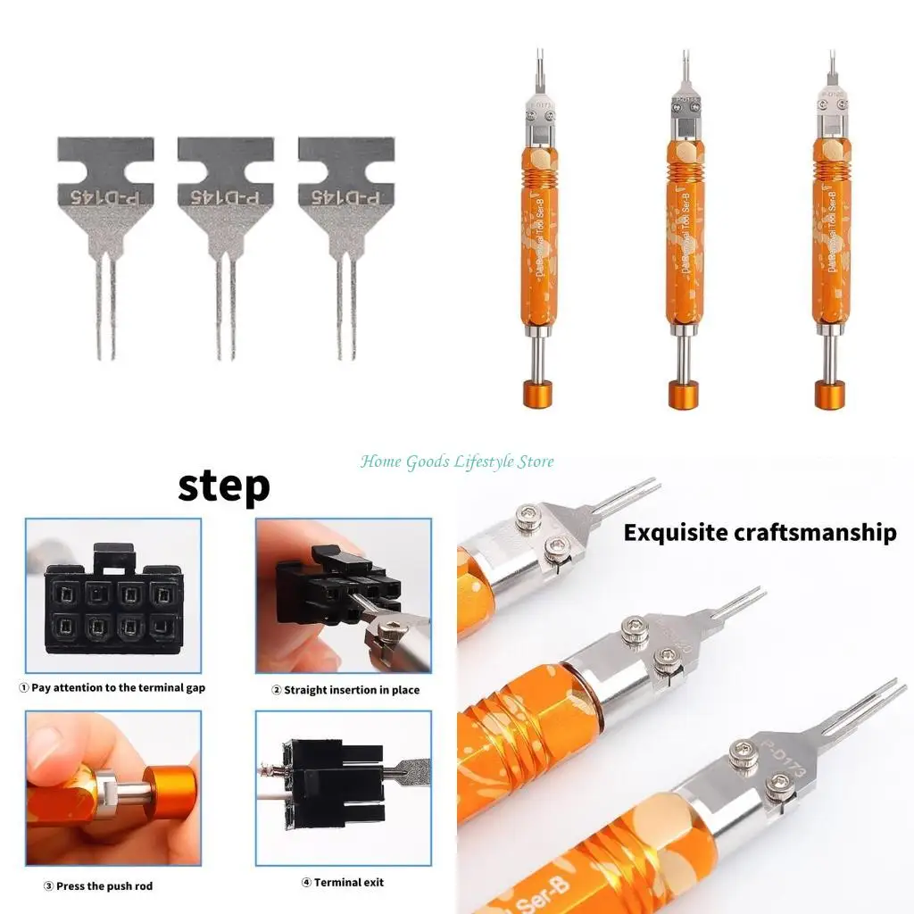 E74E Универсальный металлический инструмент для извлечения контактов 5557,5559 для легкого удаления клемм и контактов разъемов
E74E Универсальный металлический инструмент для извлечения контактов 5557,5559 для легкого удаления клемм и контактов разъемов