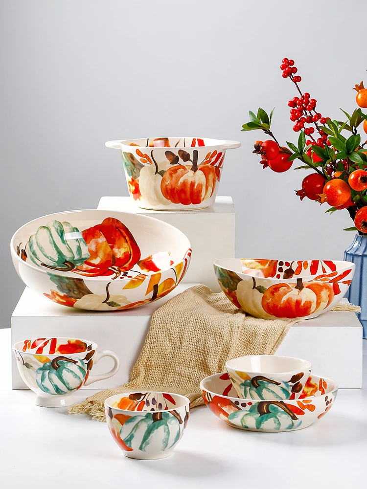 OMK Cerc Country Sle Dinnerware Rice Bowl Dert Bowl Double Ear Soup Bowl Underglaze Creative Home Use Glazed Bowl
OMK Cerc Country Sle Dinnerware Rice Bowl Dert Bowl Double Ear Soup Bowl Underglaze Creative Home Use Glazed Bowl