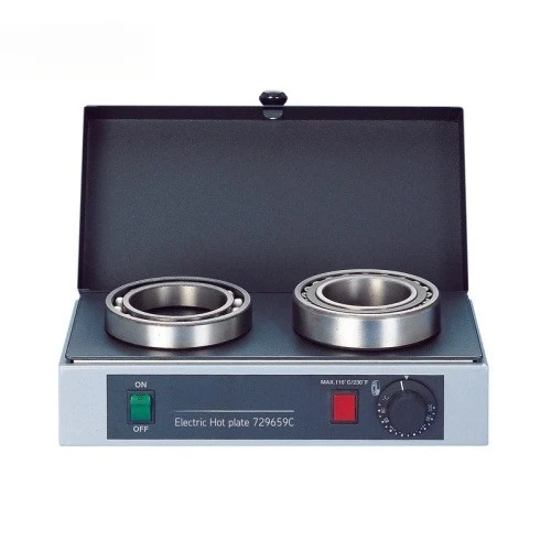 729659C/110V, electric hot plate, flat heating surface, with cover to retain heat and protect bearings from contaminants
729659C/110V, electric hot plate, flat heating surface, with cover to retain heat and protect bearings from contaminants
