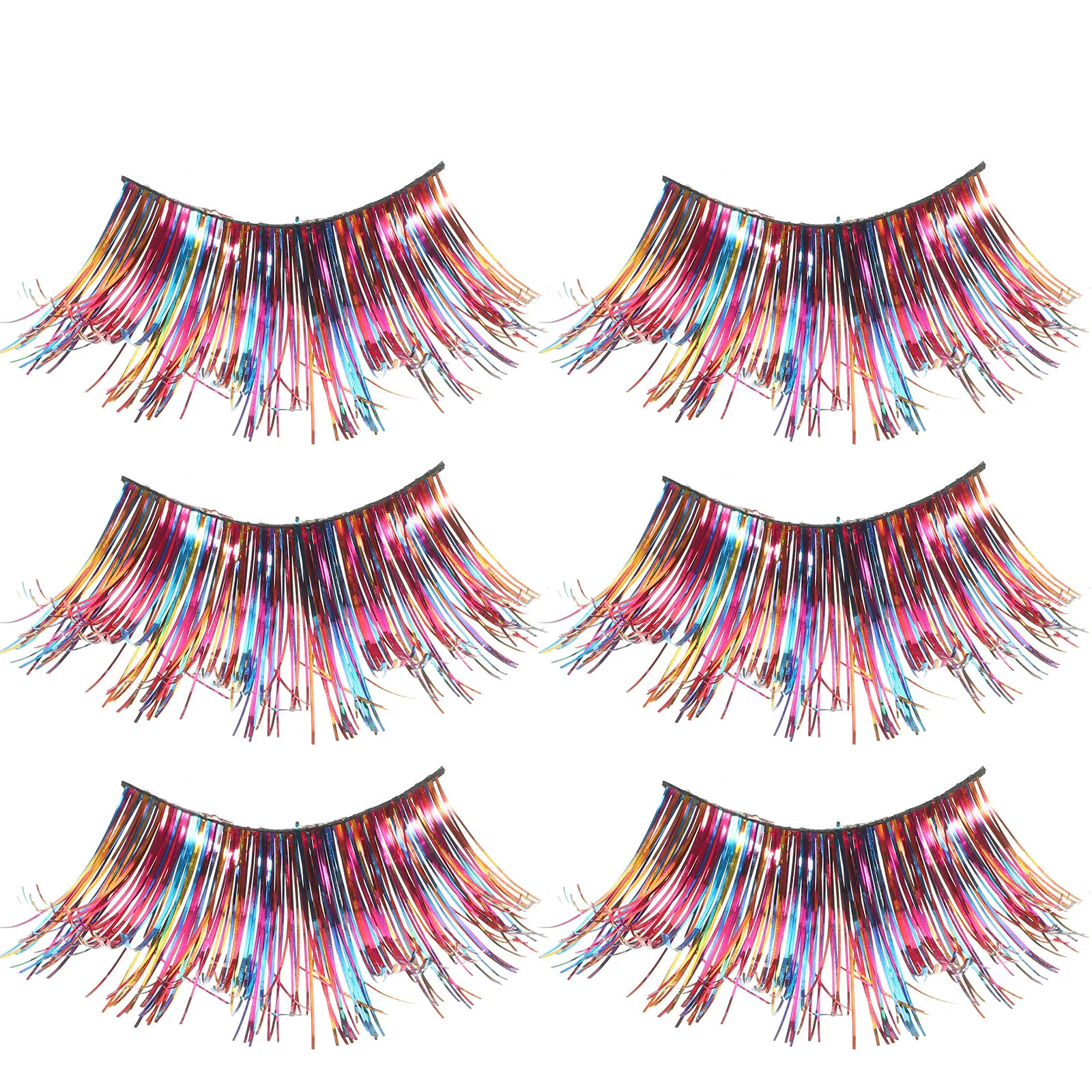 3Pairs Colorful Halloween Eyelashes Fiber Material Lightweight Comfortable Wear Festival Performance Eye Decoration
3Pairs Colorful Halloween Eyelashes Fiber Material Lightweight Comfortable Wear Festival Performance Eye Decoration
