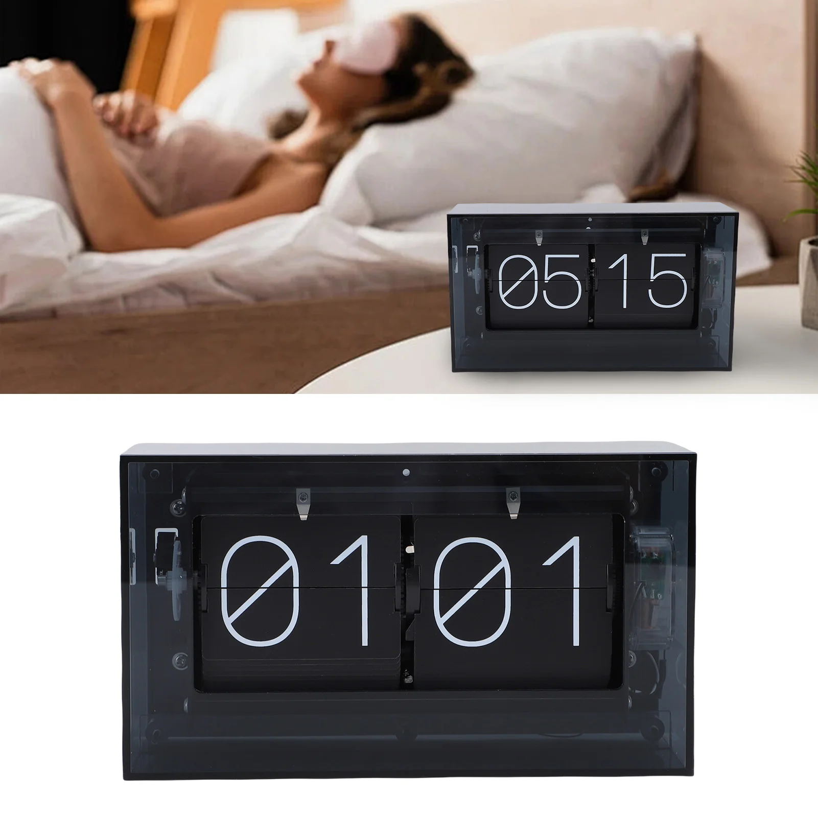 Ретро-часы с откидной крышкой, 24-часовой индикатор, на батарейках, минималистичные, настольные, прозрачные, механические, винтажные, для декора дома и офиса
Ретро-часы с откидной крышкой, 24-часовой индикатор, на батарейках, минималистичные, настольные, прозрачные, механические, винтажные, для декора дома и офиса