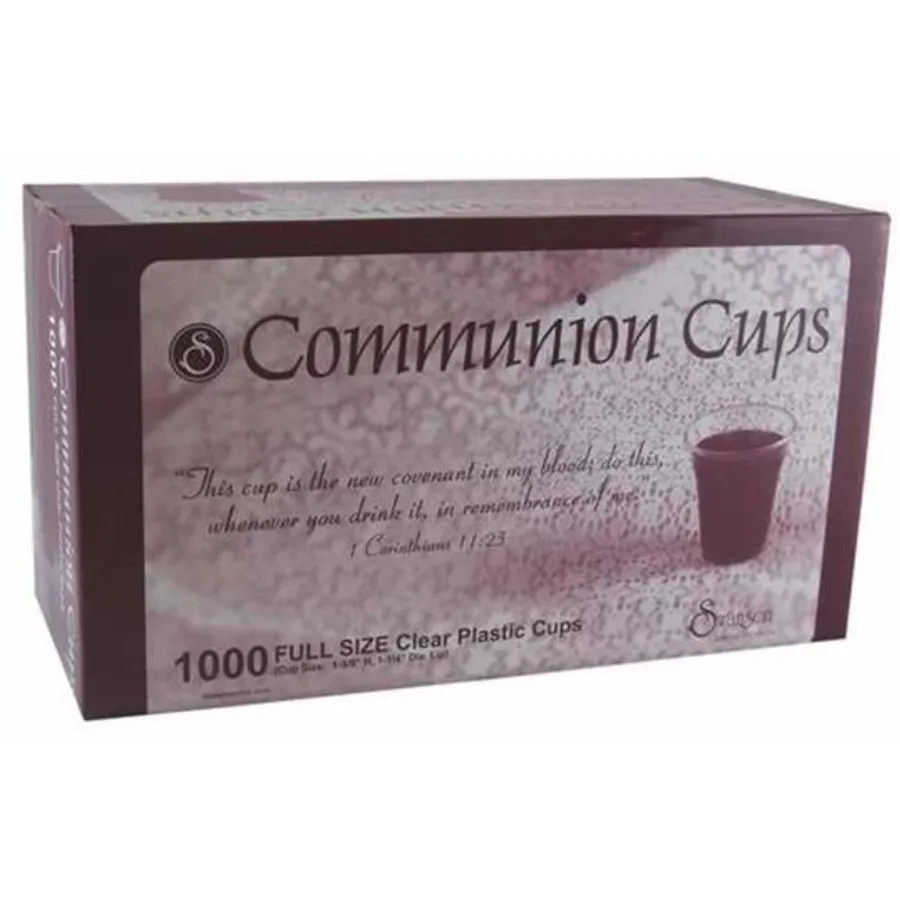 Swanson Communion Disposable Plastic Cups Clear 1000 Count
Swanson Communion Disposable Plastic Cups Clear 1000 Count