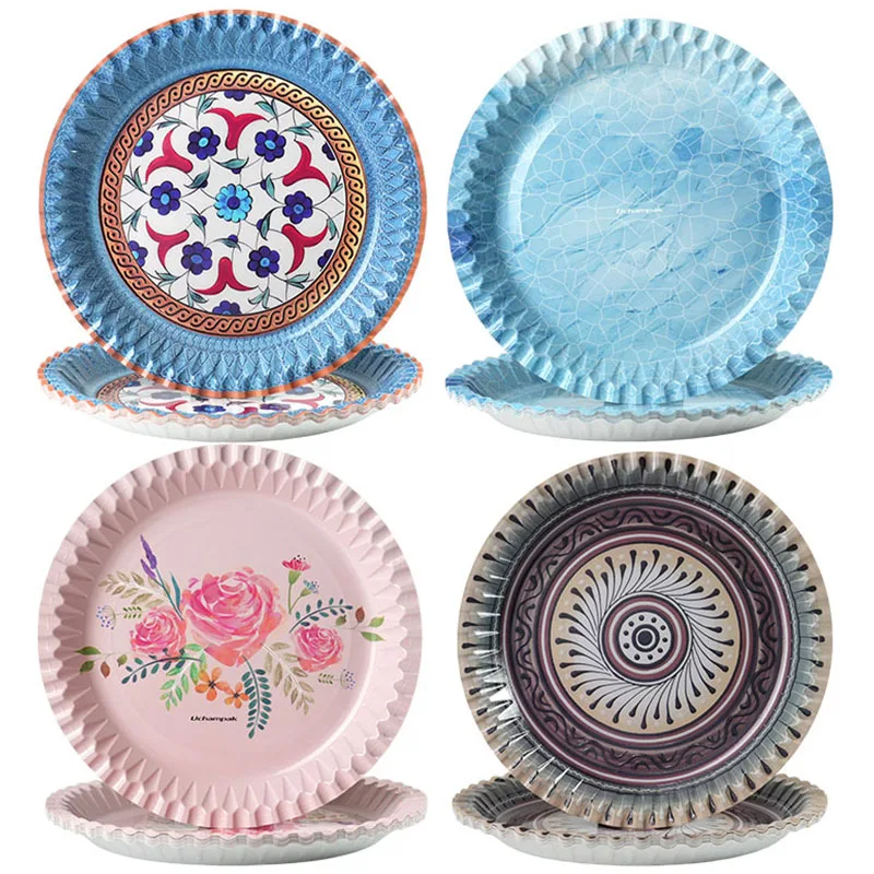 Бумажная тарелка в стиле Iznik, круглые одноразовые бумажные тарелки с цветочным и геометрическим узором для вечеринки, ужина/повседневного использования и декора для мероприятий
Бумажная тарелка в стиле Iznik, круглые одноразовые бумажные тарелки с цветочным и геометрическим узором для вечеринки, ужина/повседневного использования и декора для мероприятий