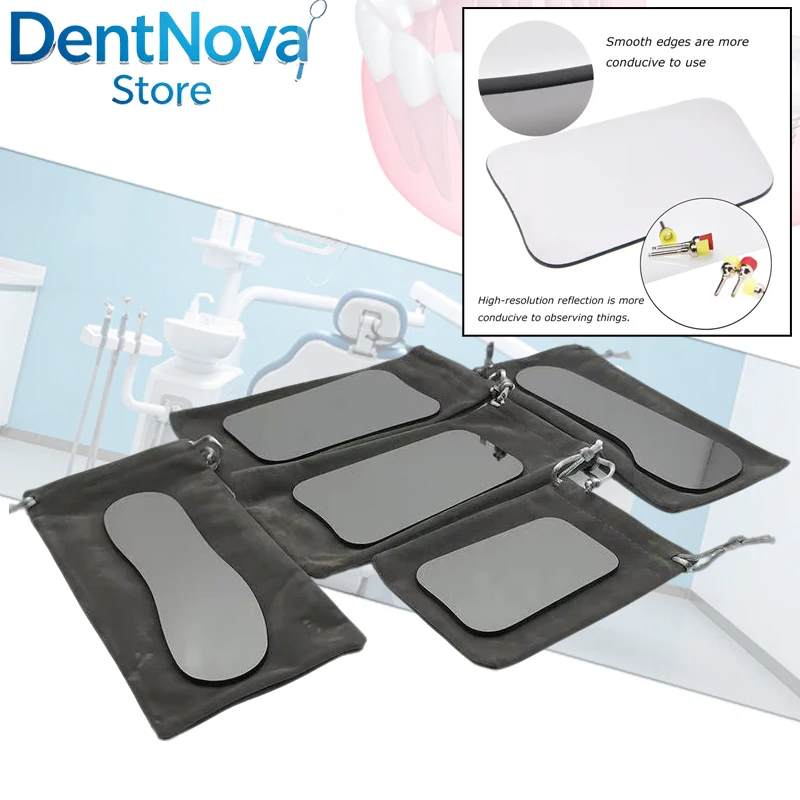 5Pcs Dental Orthodontic Mirror Set - Non-Distortion Double-Sided Glass Mirror for Dentist & Dental Photo
5Pcs Dental Orthodontic Mirror Set - Non-Distortion Double-Sided Glass Mirror for Dentist & Dental Photo