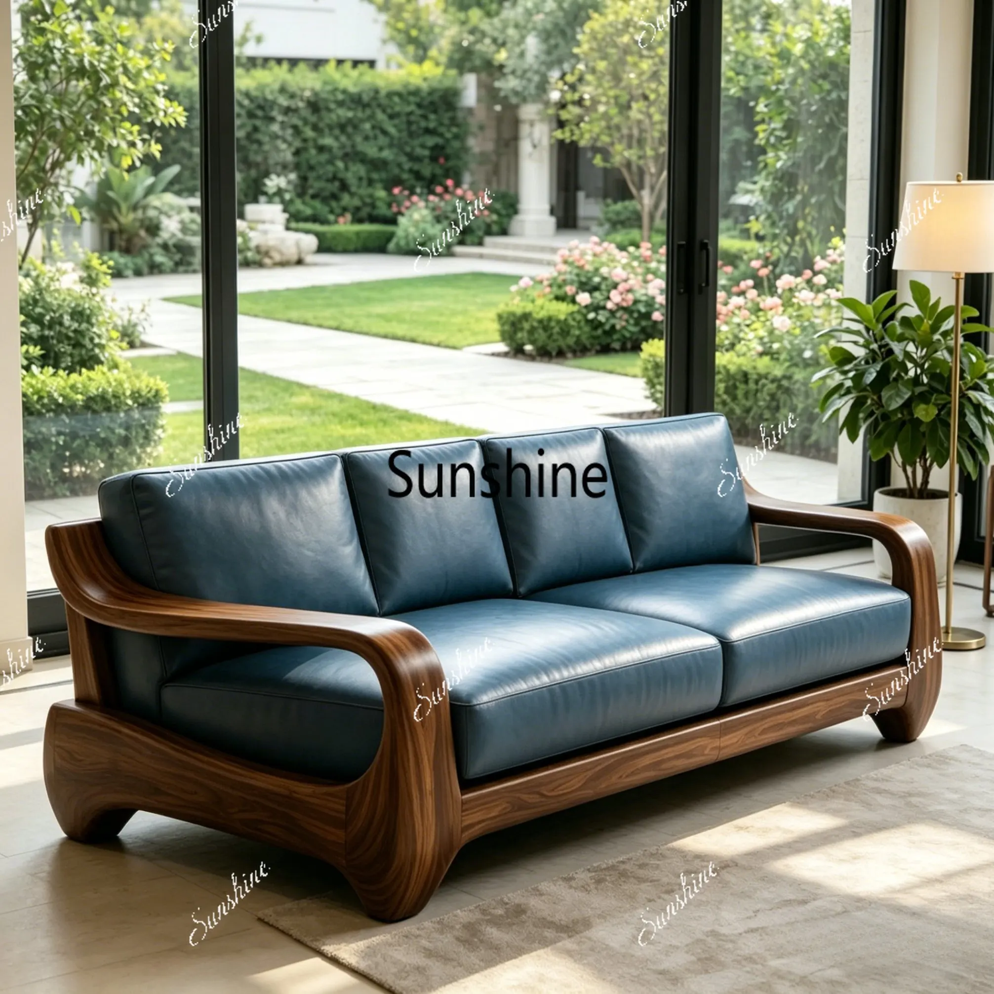 New Chinese-style small apartment solid wood Zen straight row sofa
New Chinese-style small apartment solid wood Zen straight row sofa