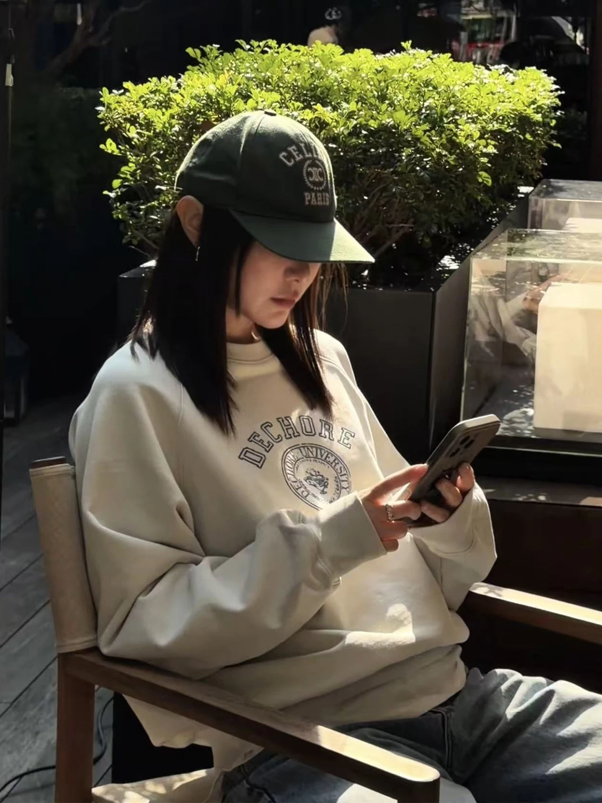 American Retro Print Sweatirt Pure Cotton round Ne Women's Spring Loose Fit College Sle Lin Rou Rou Casual Streetwear
American Retro Print Sweatirt Pure Cotton round Ne Women's Spring Loose Fit College Sle Lin Rou Rou Casual Streetwear