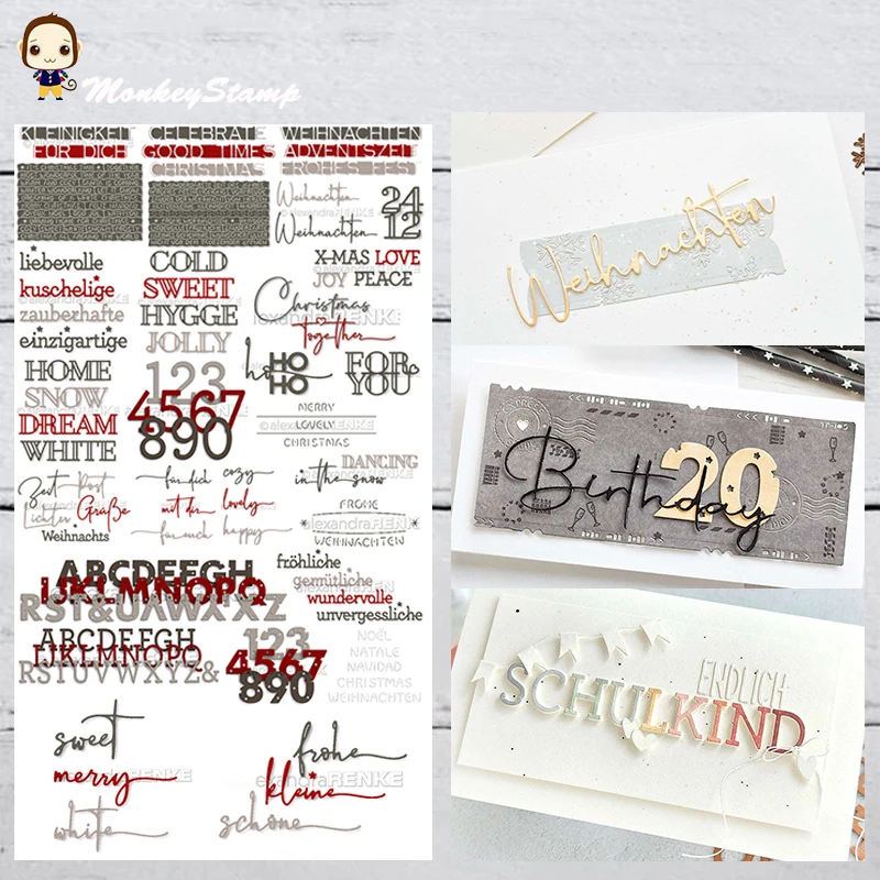 Металлические вырубные штампы MonkeyStamp Letter Series для скрапбукинга, фотоальбомов, декоративной бумаги, тиснения и карточек ручной работы
Металлические вырубные штампы MonkeyStamp Letter Series для скрапбукинга, фотоальбомов, декоративной бумаги, тиснения и карточек ручной работы