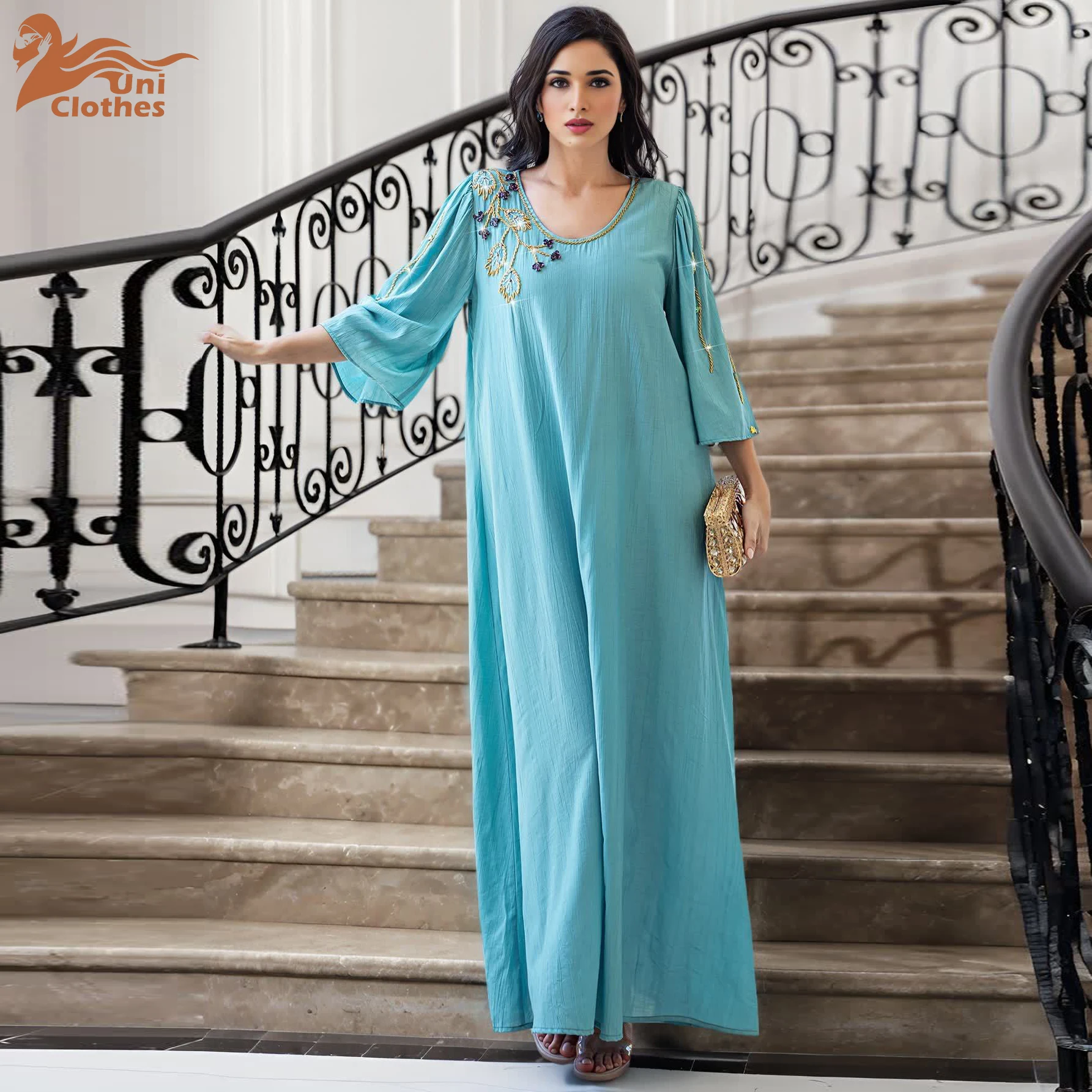 UNI Eid Women Party Dress Abaya Muslim Party Caftan Diamond Robe Jalabiya Morocco Dubai Kaftan Islam Vestidos Largos Ramadan 202
UNI Eid Women Party Dress Abaya Muslim Party Caftan Diamond Robe Jalabiya Morocco Dubai Kaftan Islam Vestidos Largos Ramadan 202