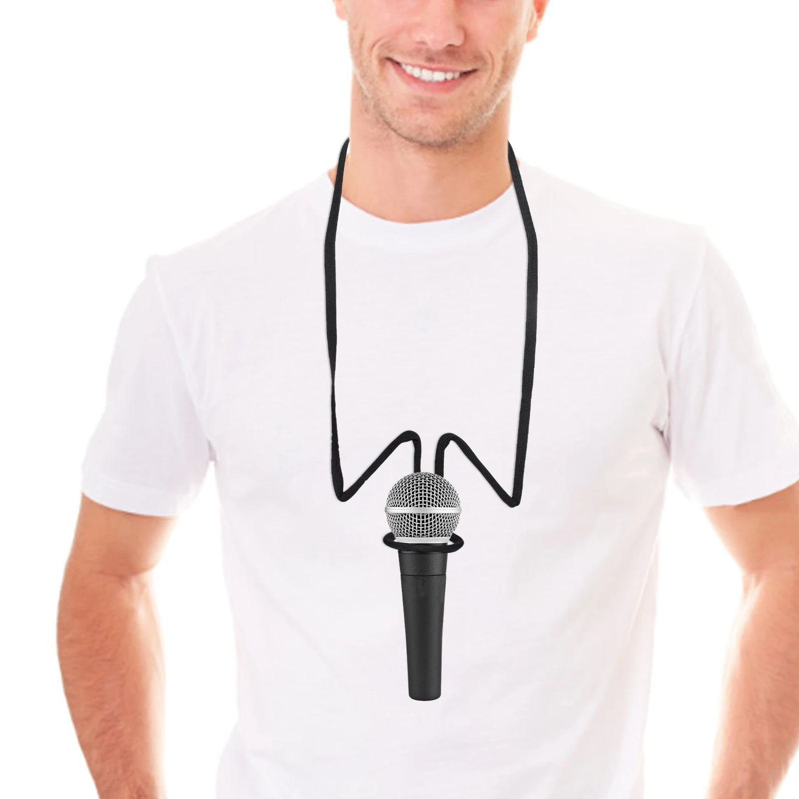 Microphone Stand Adjustable Neck Holder Lanyard for Mic Rack Gaming Video Accessory Practical
Microphone Stand Adjustable Neck Holder Lanyard for Mic Rack Gaming Video Accessory Practical