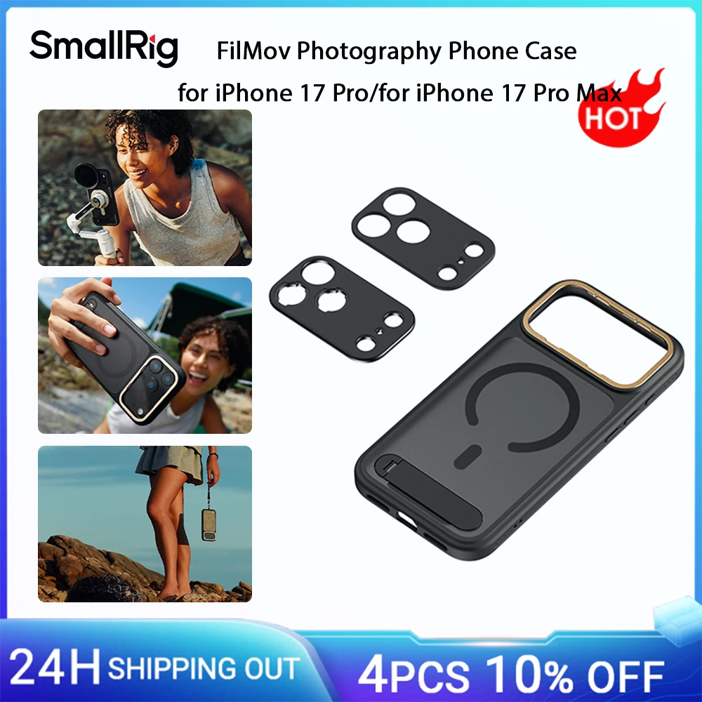 SmallRig FilMov Lightweight Photography Phone Case for iPhone 17 Pro/Pro Max for 67mm Magnetic Filter/Lense MagSafe Accessories 
SmallRig FilMov Lightweight Photography Phone Case for iPhone 17 Pro/Pro Max for 67mm Magnetic Filter/Lense MagSafe Accessories