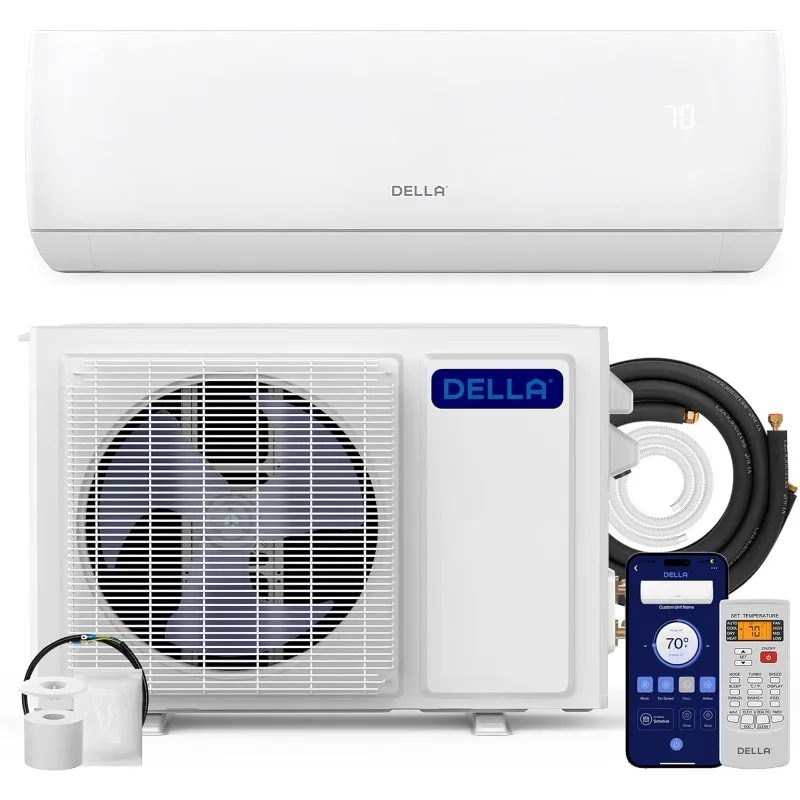 Motto Series 12000 BTU Wifi Enabled Mini Split 20 SEER2 Cools Up To 550 Sq.Ft, 110-120V, Works With Alexa, Air Conditioner
Motto Series 12000 BTU Wifi Enabled Mini Split 20 SEER2 Cools Up To 550 Sq.Ft, 110-120V, Works With Alexa, Air Conditioner