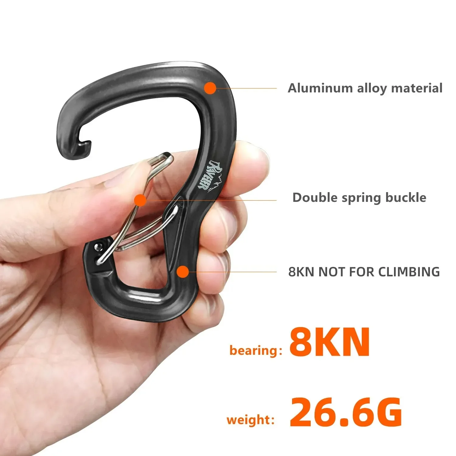 Double Gate Carabiner for Hammock, Aluminum Alloy Quick Link Clip, Screw Lock Camping Hanger for Hiking Climbing Gear
Double Gate Carabiner for Hammock, Aluminum Alloy Quick Link Clip, Screw Lock Camping Hanger for Hiking Climbing Gear