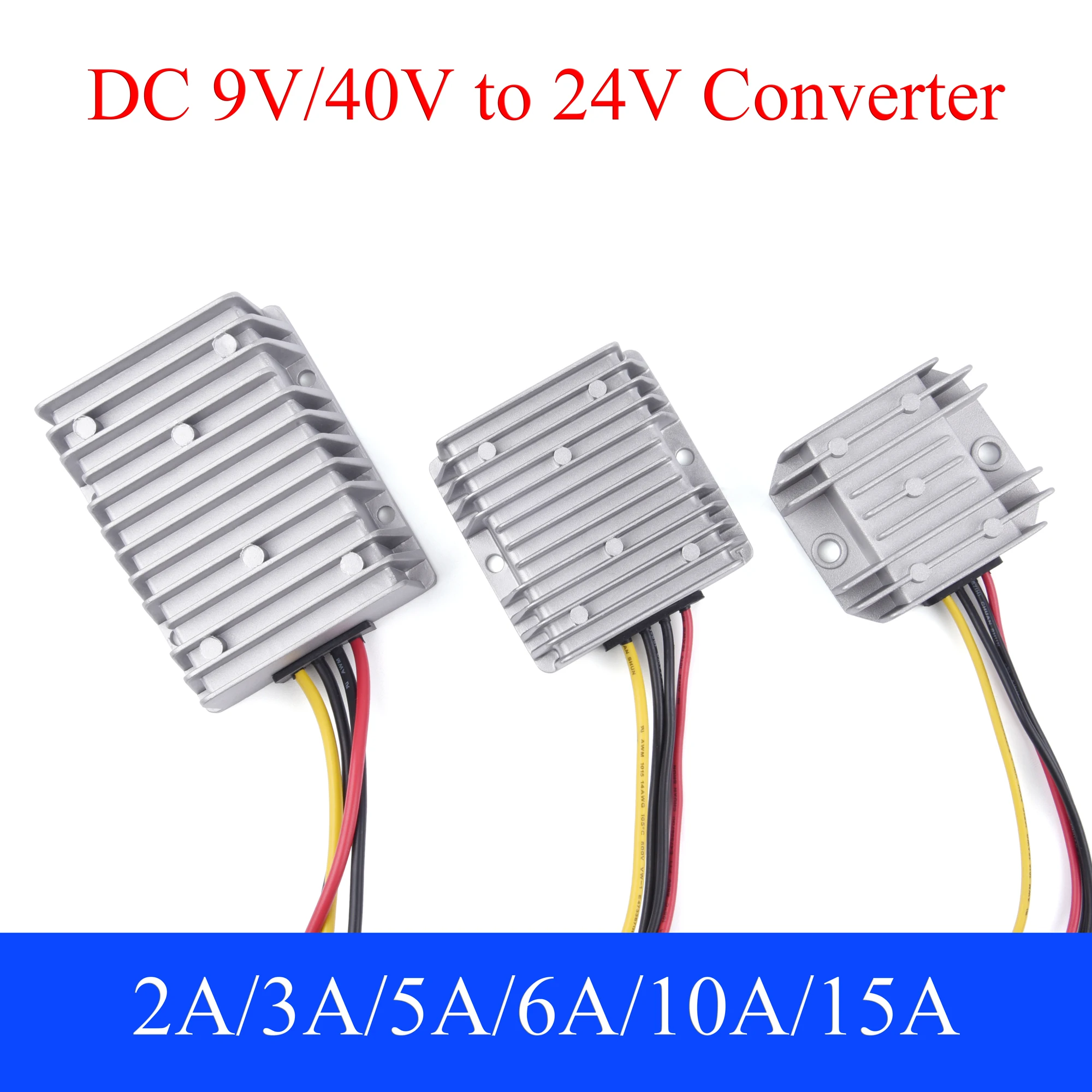 DC 9V/40V to 24V Power Converter 2A 3A 5A 6A 10A 15A Auto Boost Buck Regulator Stabilizer Voltage Supply Module For Car
DC 9V/40V to 24V Power Converter 2A 3A 5A 6A 10A 15A Auto Boost Buck Regulator Stabilizer Voltage Supply Module For Car