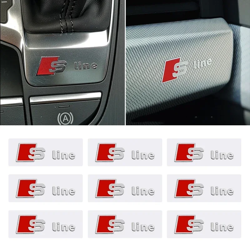 Aluminum Car Interior Stickers Sline Badges Emblem Decoration Accessories for Audi Sline A3 Q5 B9 B7 C6 A4 B8 8P 8V B6 A5 A6 C7
Aluminum Car Interior Stickers Sline Badges Emblem Decoration Accessories for Audi Sline A3 Q5 B9 B7 C6 A4 B8 8P 8V B6 A5 A6 C7