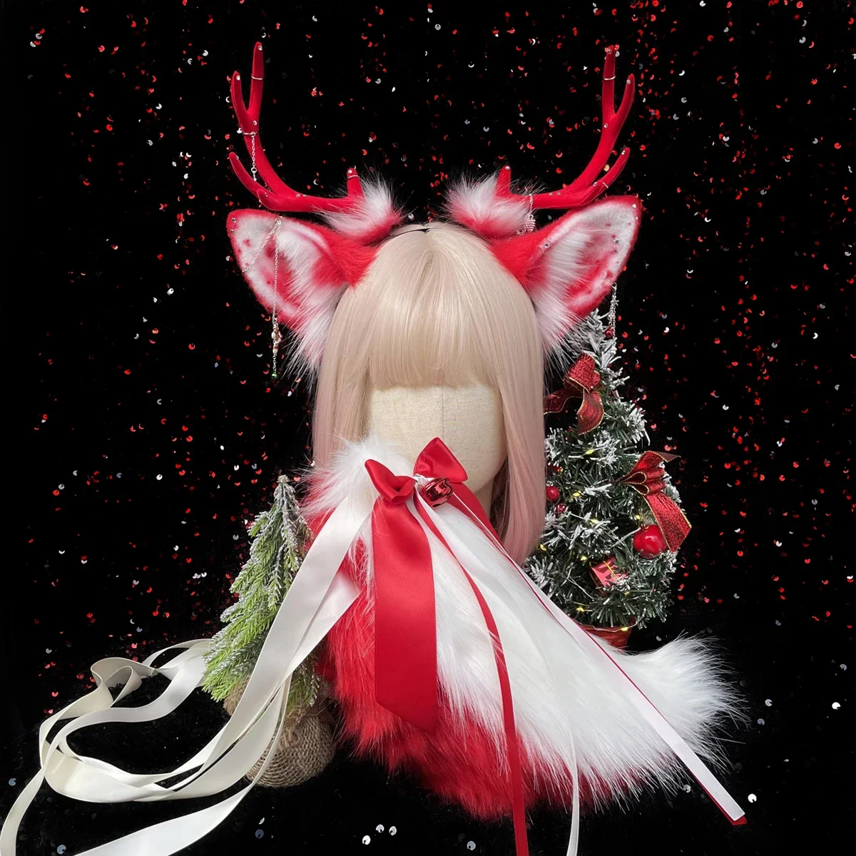 Custom Christmas Elk Ear Antler KC Hairhoop Lovely Original Hand Made Animal Ear Hairhoop For Lolita Christmas Halloween Cos
Custom Christmas Elk Ear Antler KC Hairhoop Lovely Original Hand Made Animal Ear Hairhoop For Lolita Christmas Halloween Cos