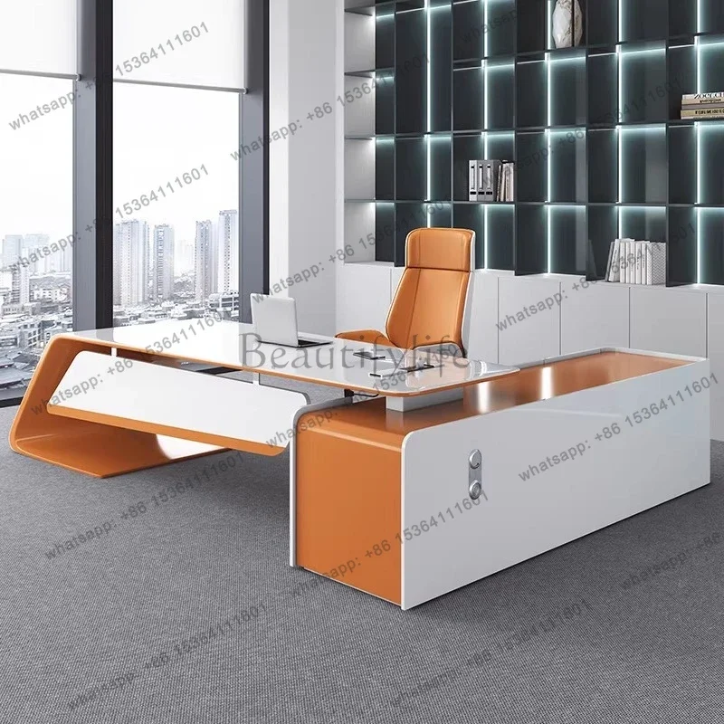 yj19 Fashionable lacquered simple modern desk president creative large class desk
yj19 Fashionable lacquered simple modern desk president creative large class desk