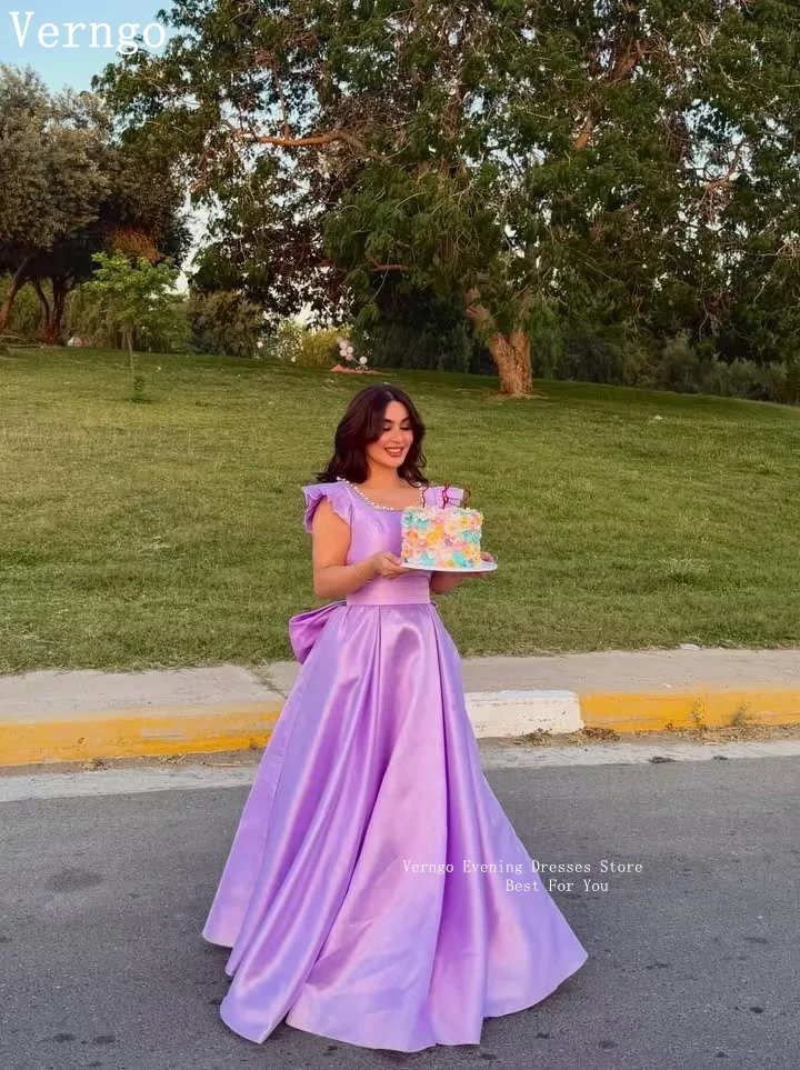 Verngo Purple Satin Evening Dress Sequined Square Collar Short Sleeves A Line Birthday Party Dress Princess Prom Gown Customized
Verngo Purple Satin Evening Dress Sequined Square Collar Short Sleeves A Line Birthday Party Dress Princess Prom Gown Customized