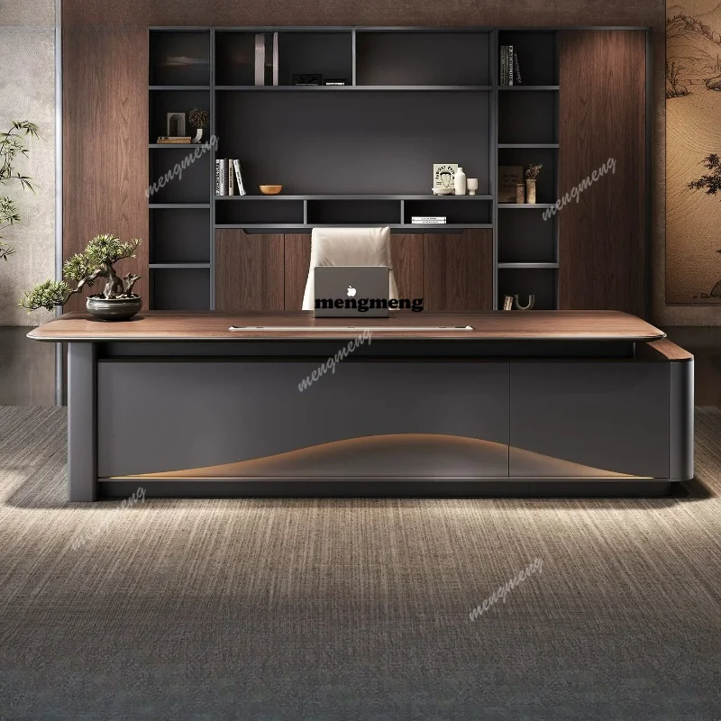 Boss desk light luxury high-end office modern simple manager supervisor desk high-end desk furniture
Boss desk light luxury high-end office modern simple manager supervisor desk high-end desk furniture