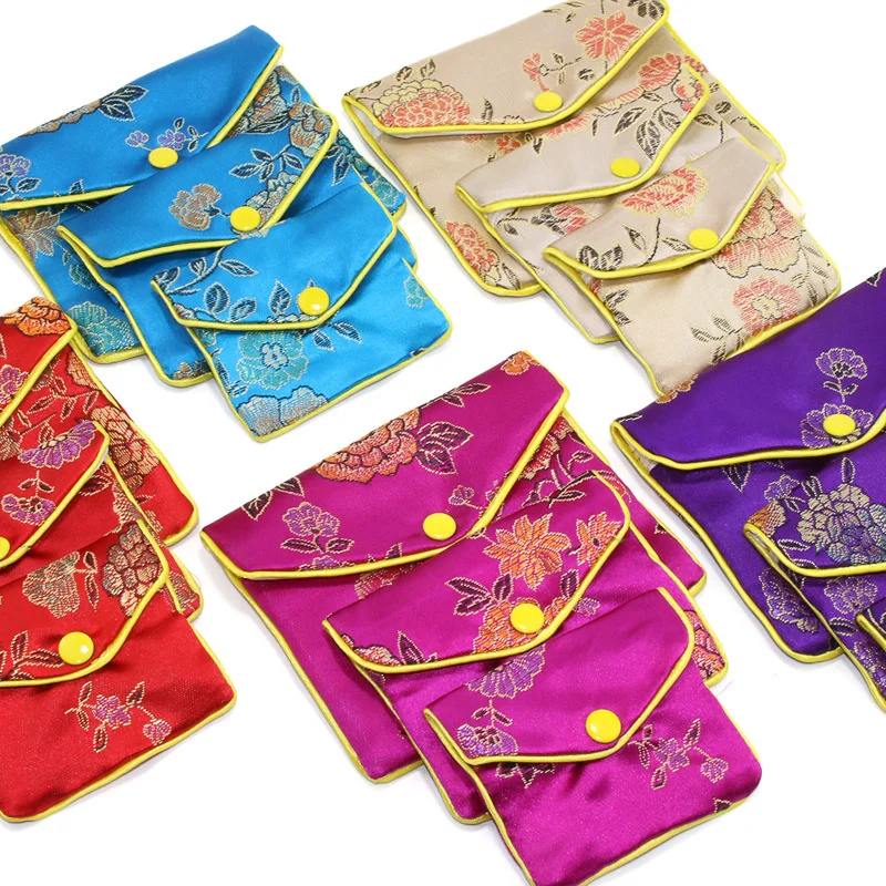 12Pcs Chinese Brocade Handmade Silk Embroidery Button Pouch Zipper Jewelry Storage Bag Satin Coin Purse Wholesale
12Pcs Chinese Brocade Handmade Silk Embroidery Button Pouch Zipper Jewelry Storage Bag Satin Coin Purse Wholesale