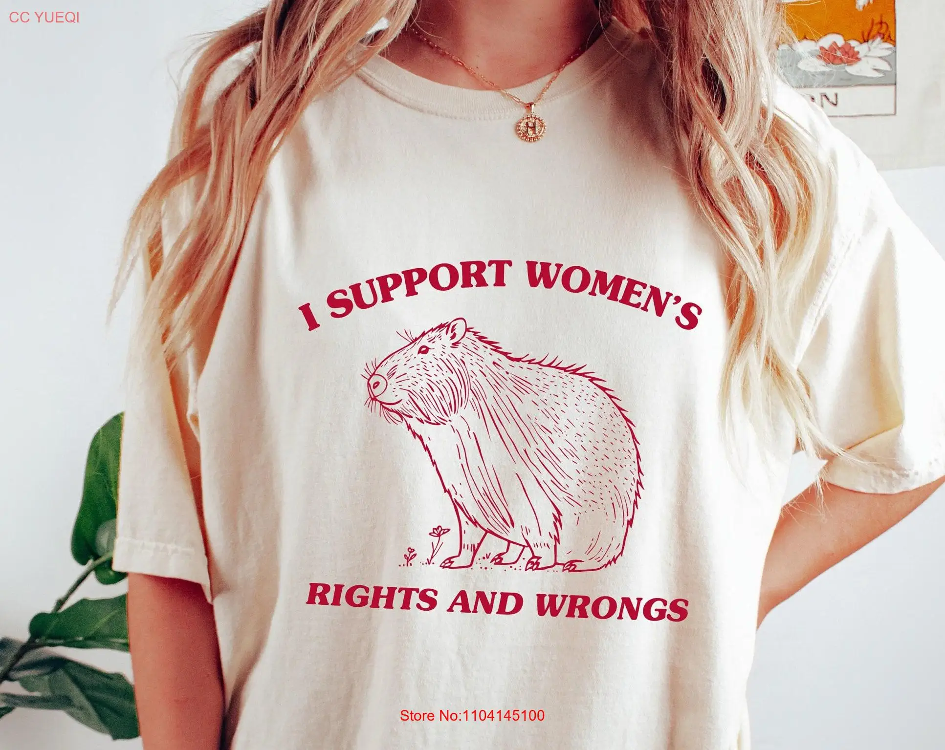 Funny FeminisT T Shirt I Support Women's Rights And Wrongs Capybara Meme Comfort Colors Crewneck Women Female
Funny FeminisT T Shirt I Support Women's Rights And Wrongs Capybara Meme Comfort Colors Crewneck Women Female